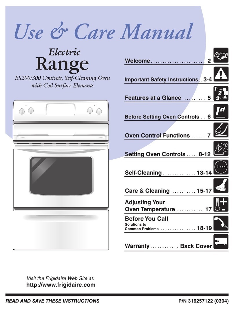 Frigidaire FEF357BSF User manual