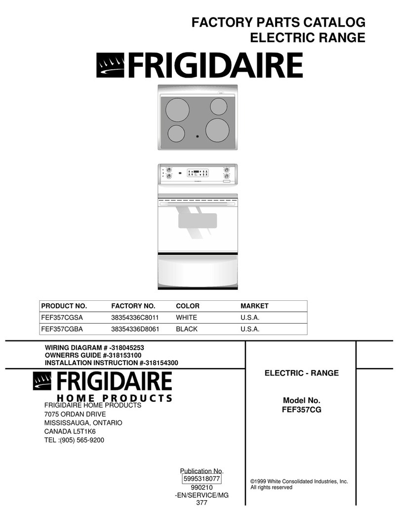 Frigidaire FEF357CG User manual Frigidaire FEF357CG User manual