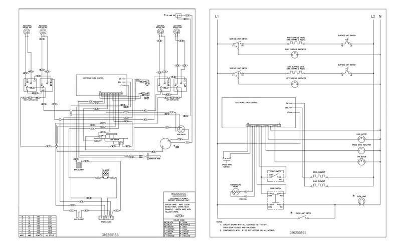 Frigidaire FEF357BSB Wiring diagram