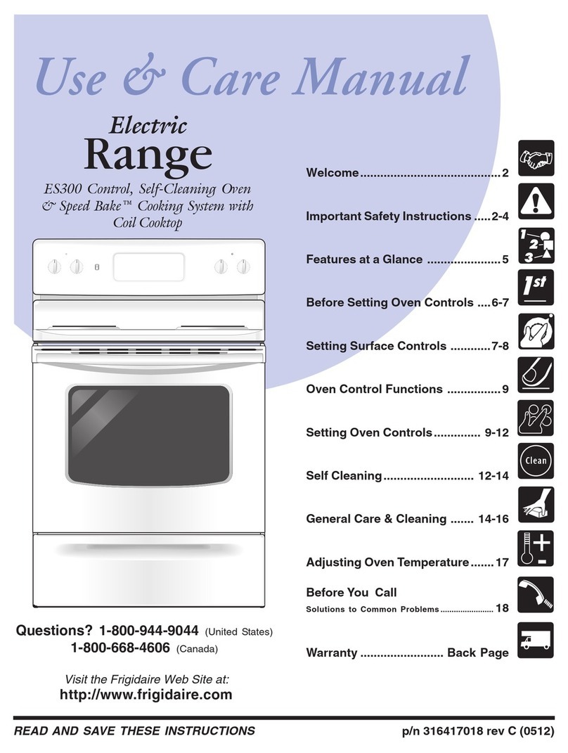 Frigidaire FEF356G User manual Frigidaire FEF356G User manual