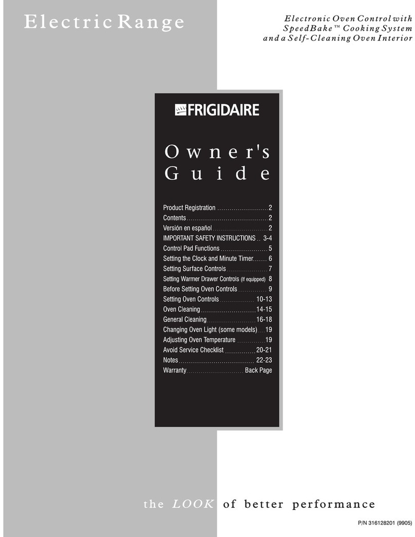 Frigidaire FEF356CHTB User manual
