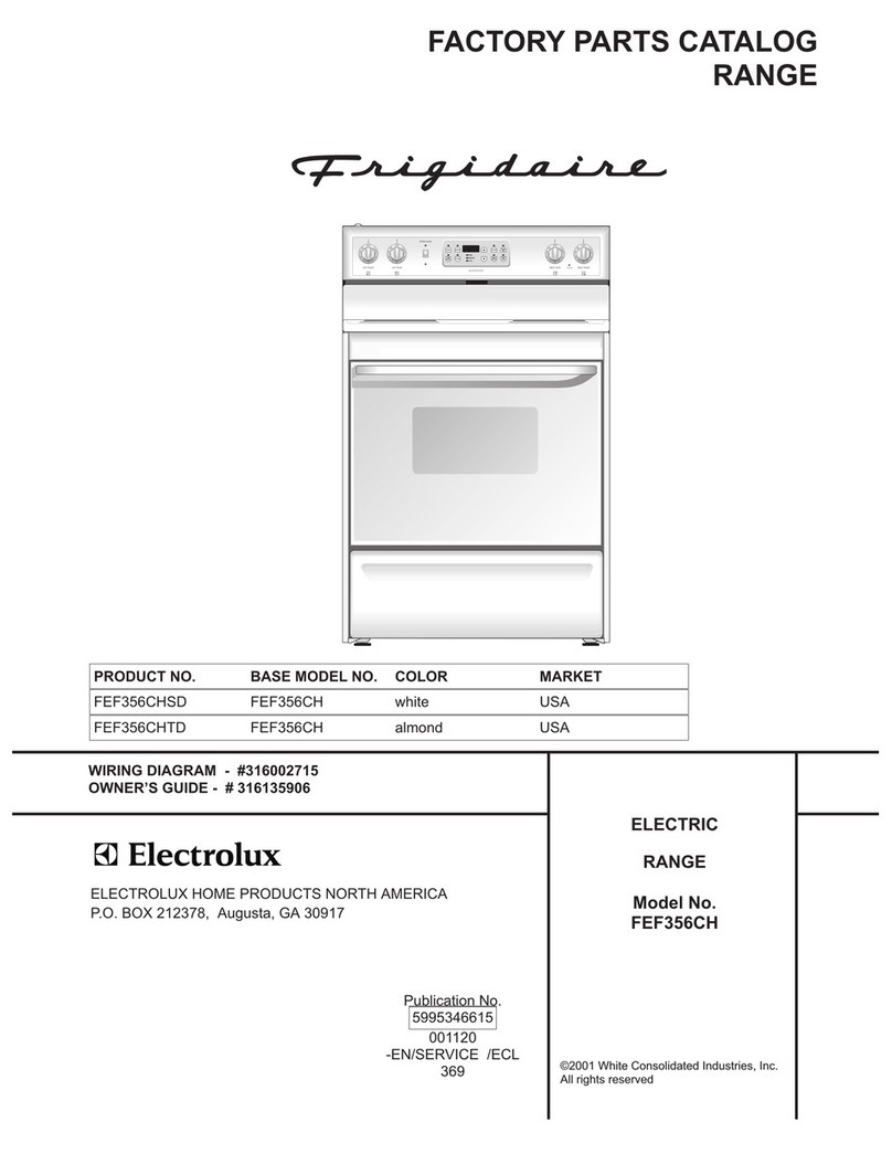 Frigidaire FEF356CH User manual