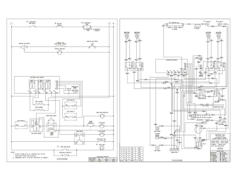 Frigidaire FEF356CHSA Wiring diagram