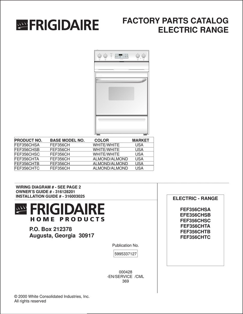 Frigidaire FEF356CHSA User manual