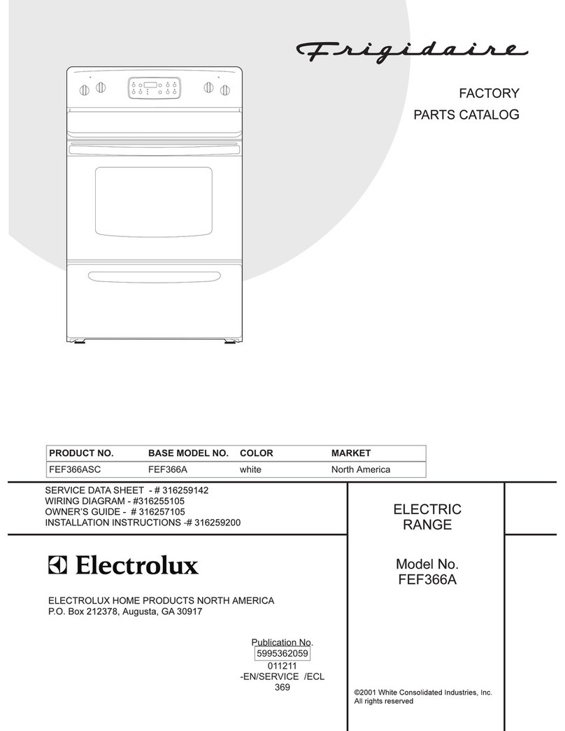 Frigidaire FEF366A User manual