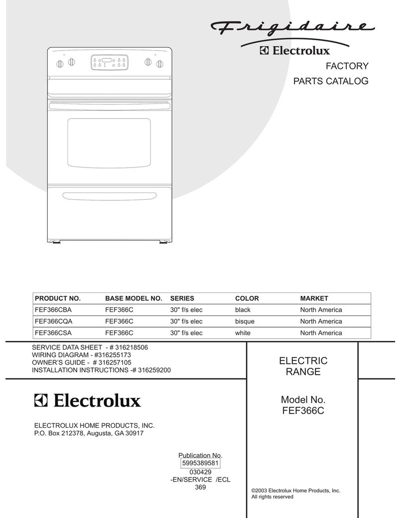 Frigidaire FEF366C User manual
