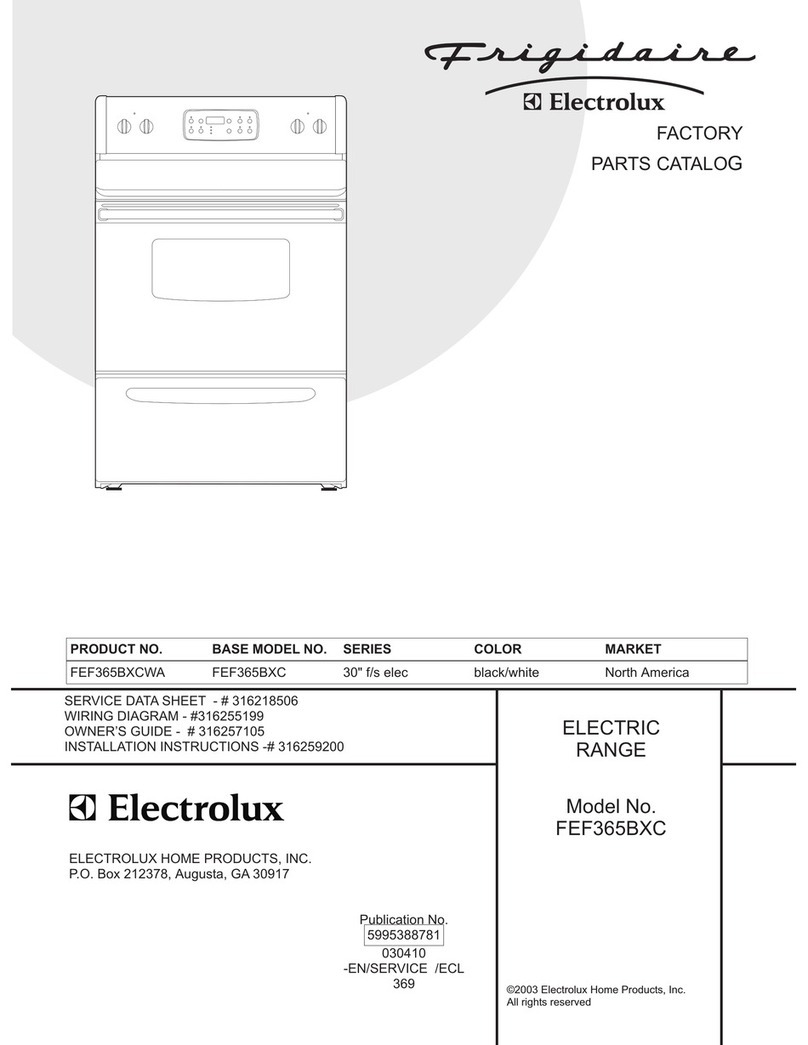 Frigidaire FEF365BXC User manual