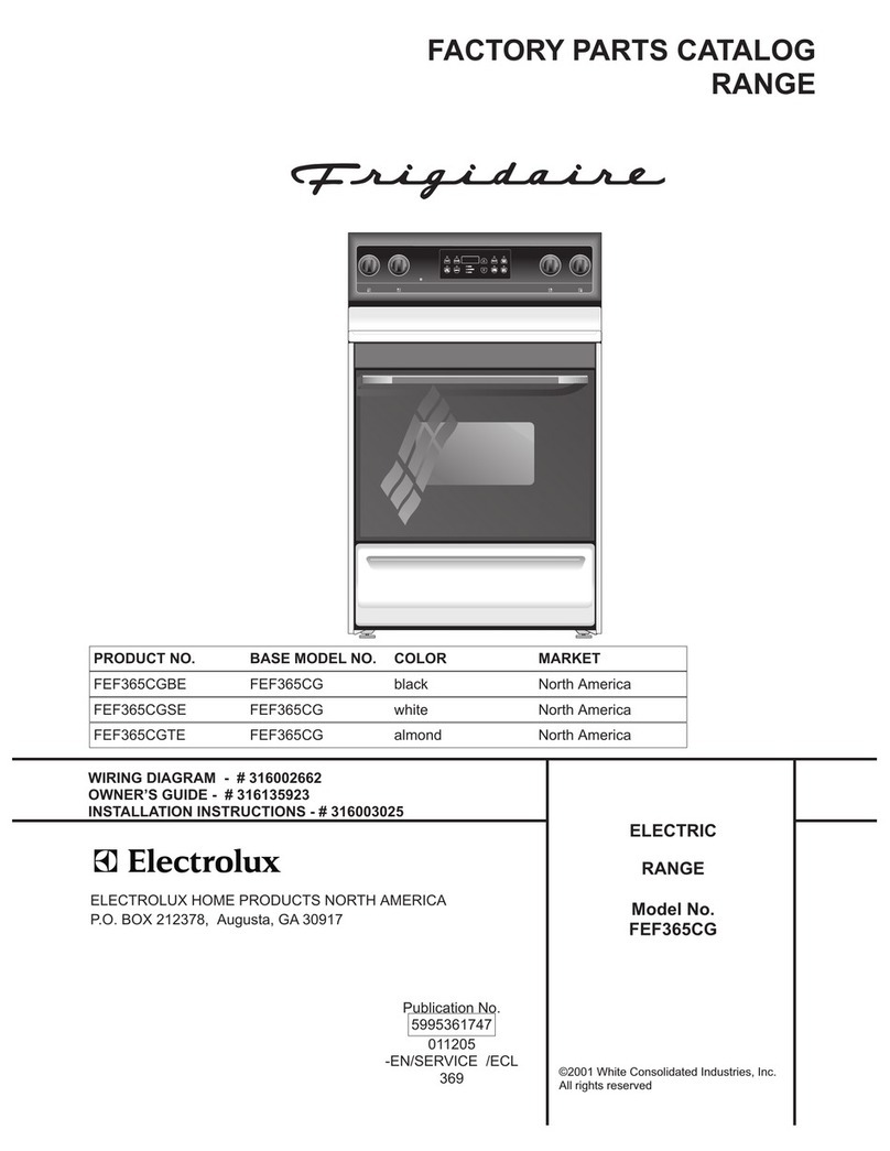 Frigidaire FEF365CG User manual Frigidaire FEF365CG User manual