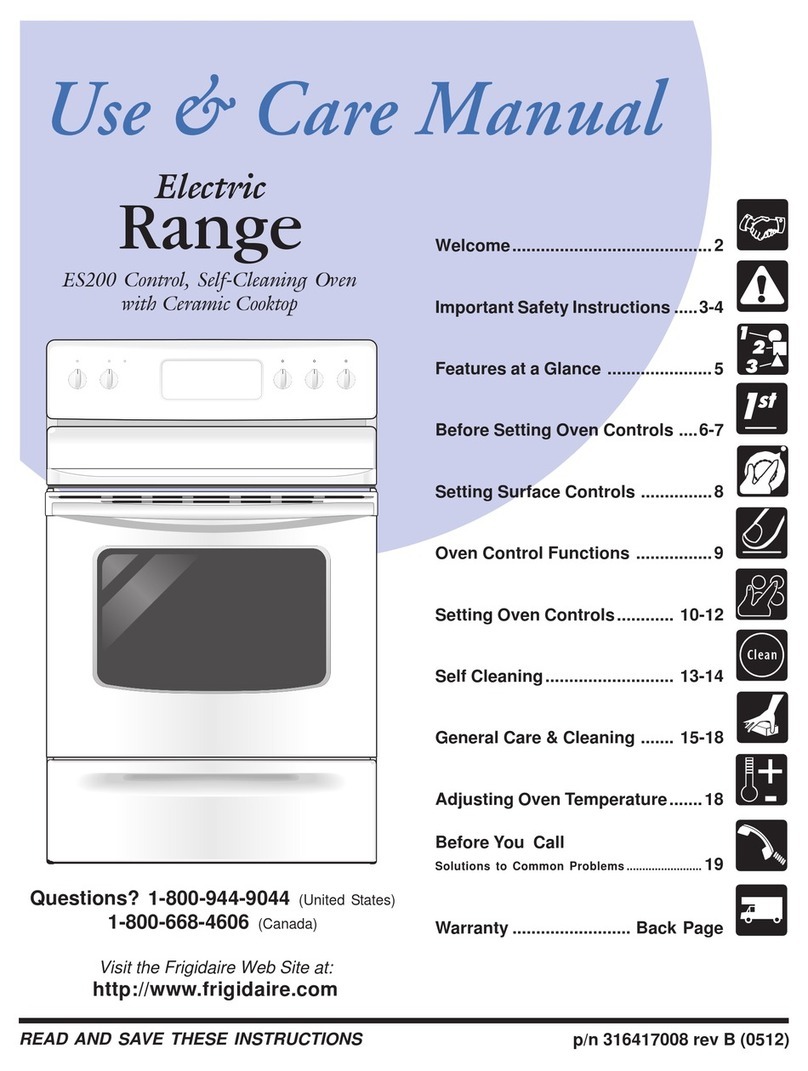 Frigidaire FEF364DWE User manual