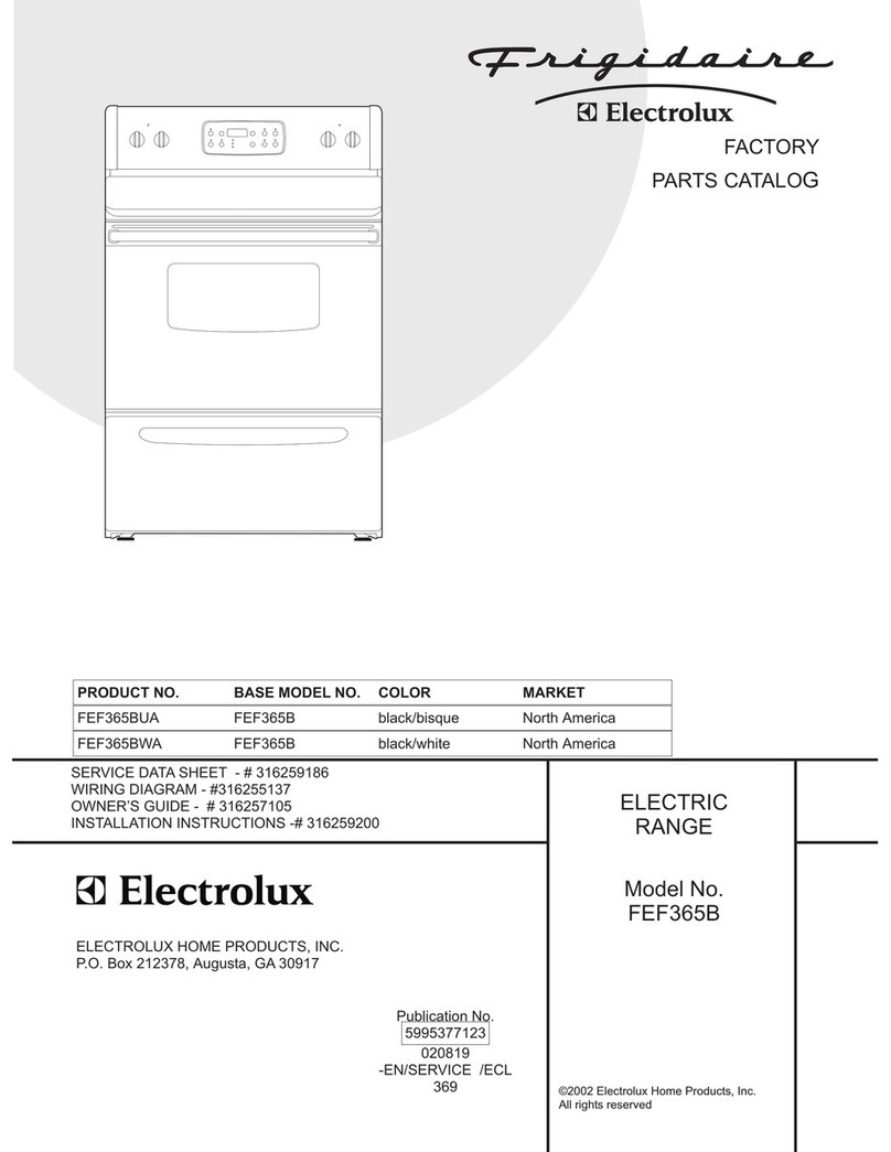 Frigidaire FEF365B User manual