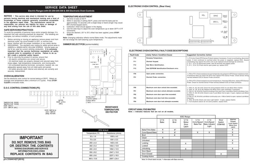 Frigidaire FEF364DWE User guide Frigidaire FEF364DWE User guide