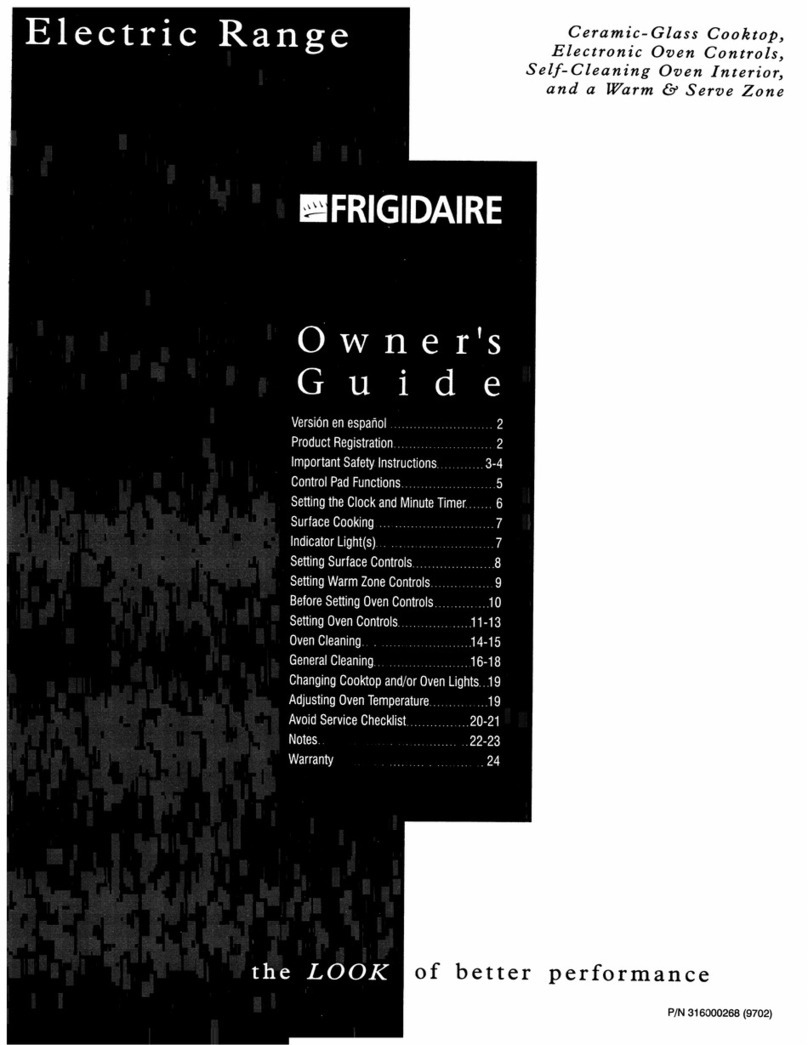 Frigidaire FEF358CFSD User manual