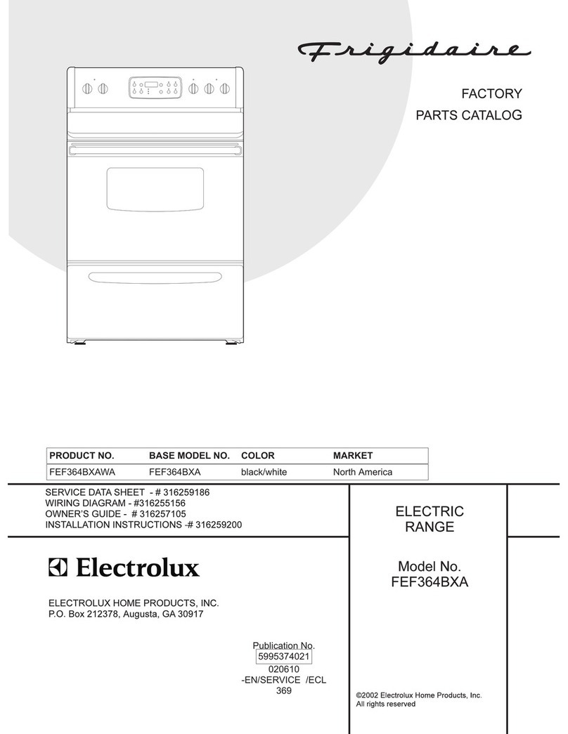 Frigidaire FEF364BXA User manual