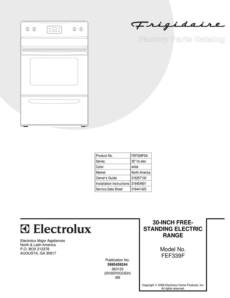 Frigidaire FEF339F User manual