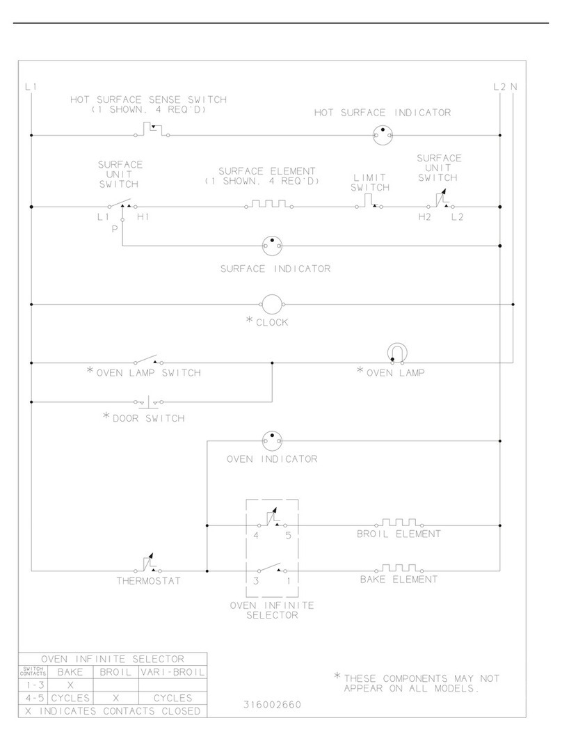 Frigidaire FEF336WHSD Wiring diagram