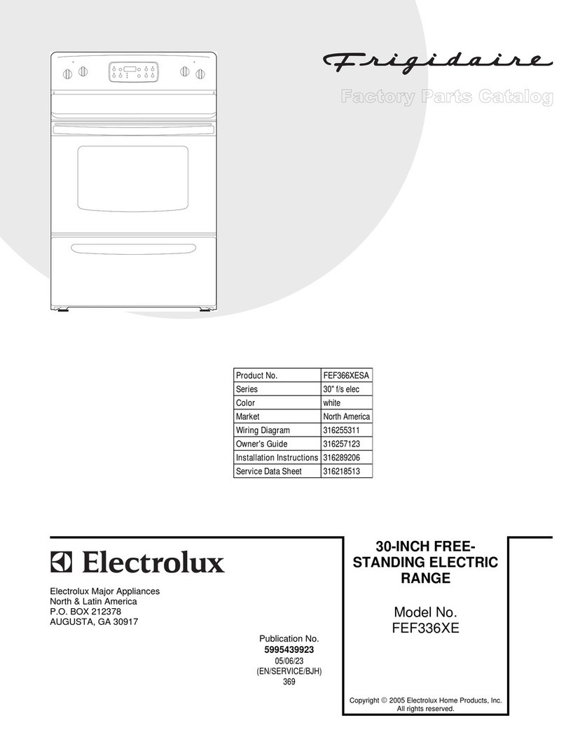Frigidaire FEF336XE User manual