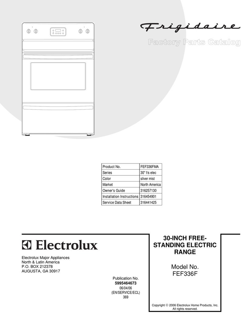 Frigidaire FEF336F Factory parts catalog