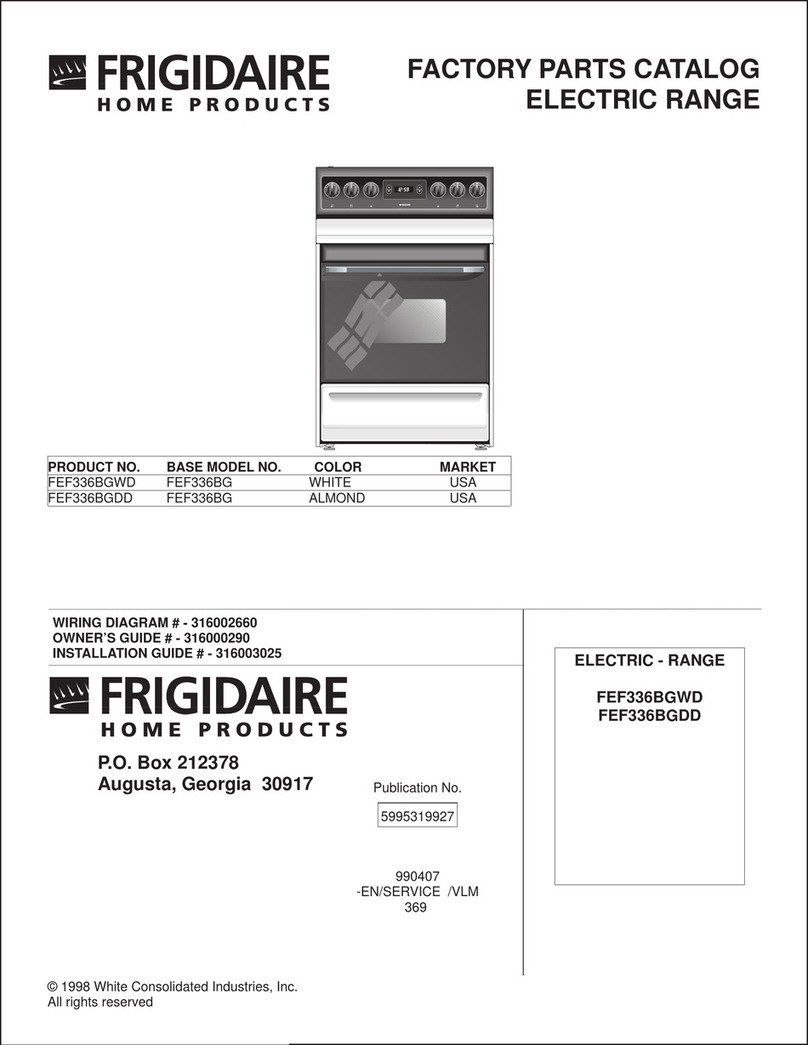 Frigidaire FEF336BGDD User manual