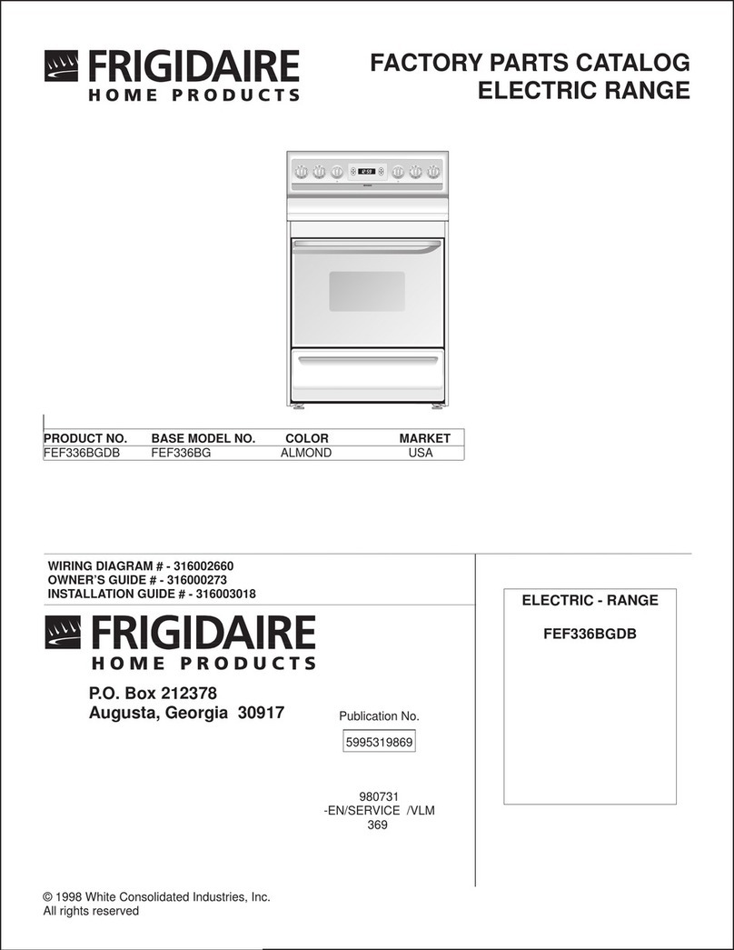 Frigidaire FEF336BGDB User manual