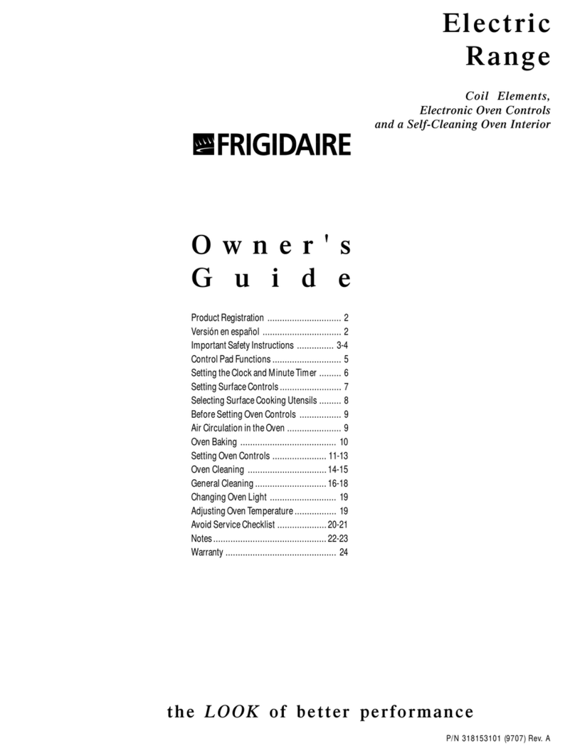 Frigidaire FEF354CGSA User manual