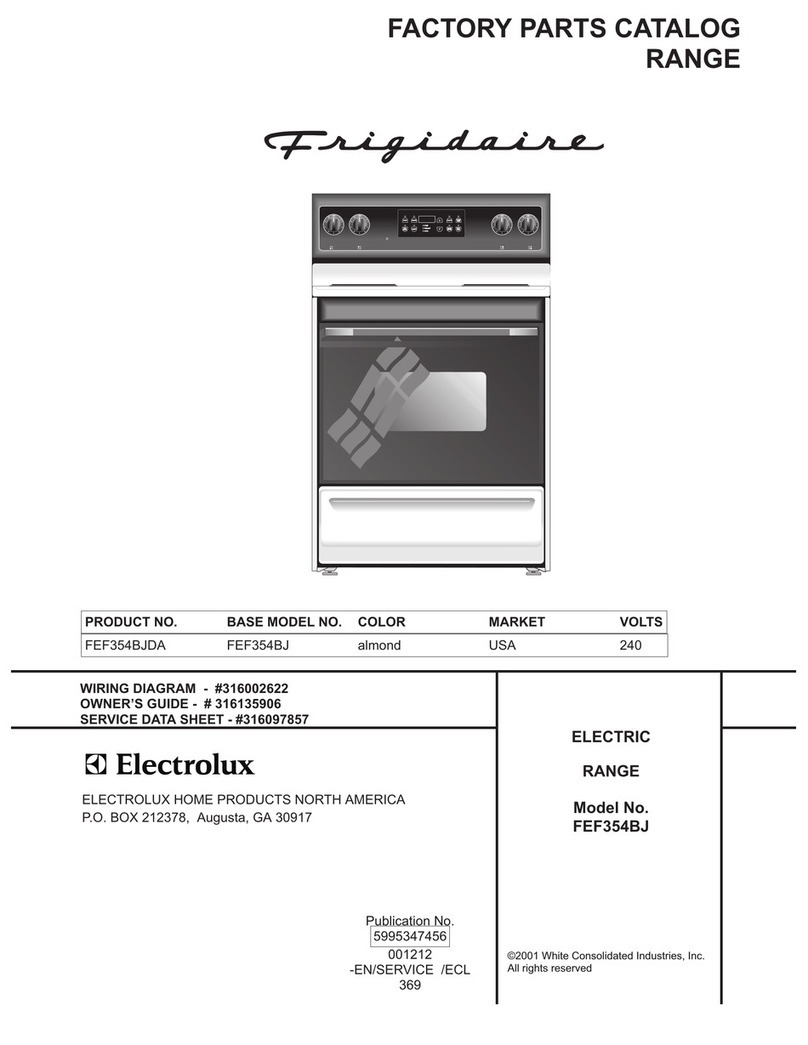 Frigidaire FEF354BJ User manual Frigidaire FEF354BJ User manual