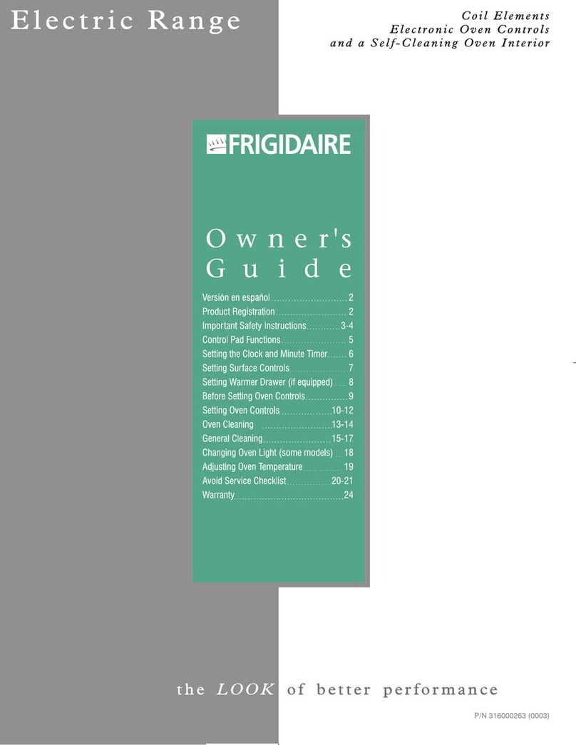 Frigidaire FEF353CGSC User manual Frigidaire FEF353CGSC User manual