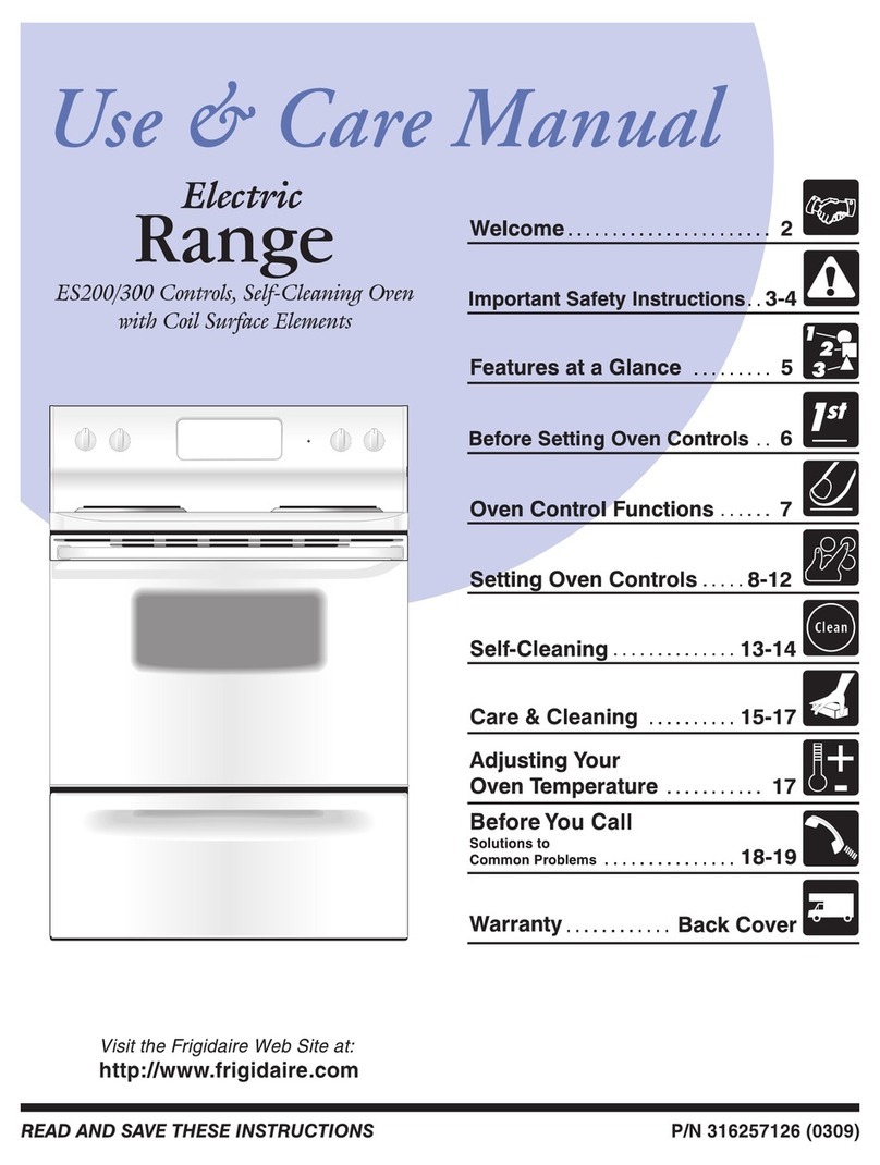Frigidaire FEF351CWC User manual