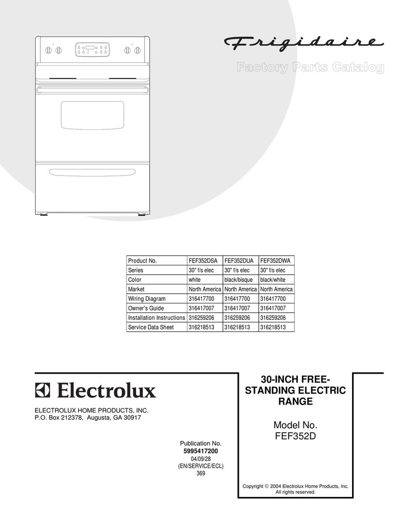 Frigidaire FEF352D User manual Frigidaire FEF352D User manual