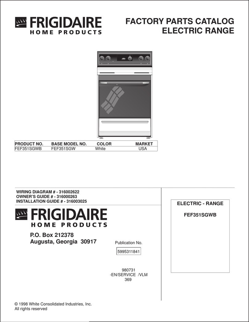 Frigidaire FEF351SGWB User manual