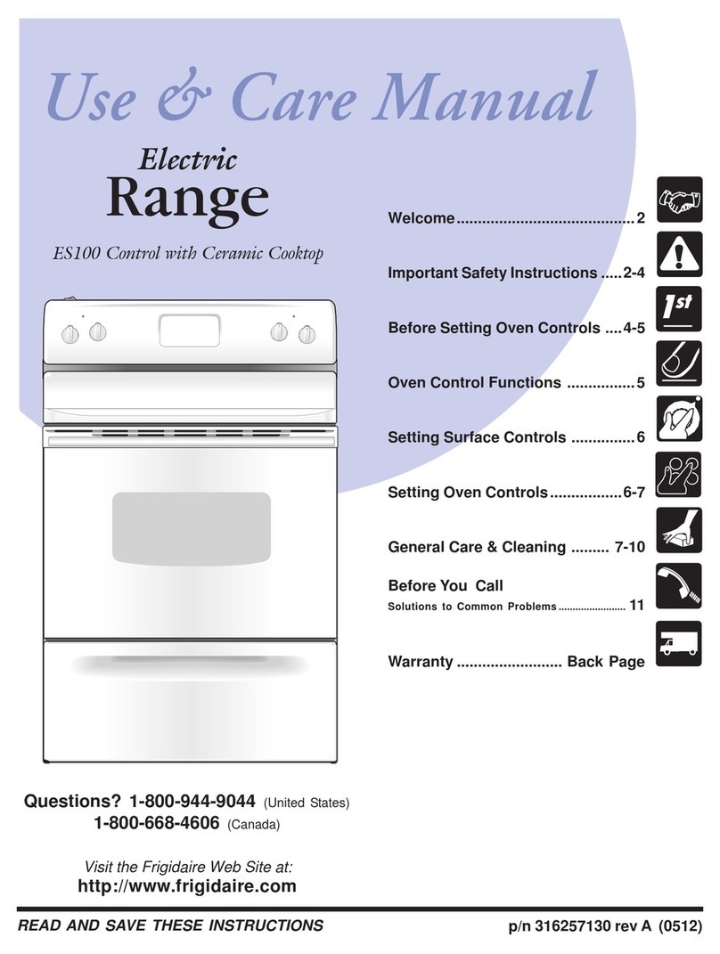 Frigidaire FEF339FSB User manual