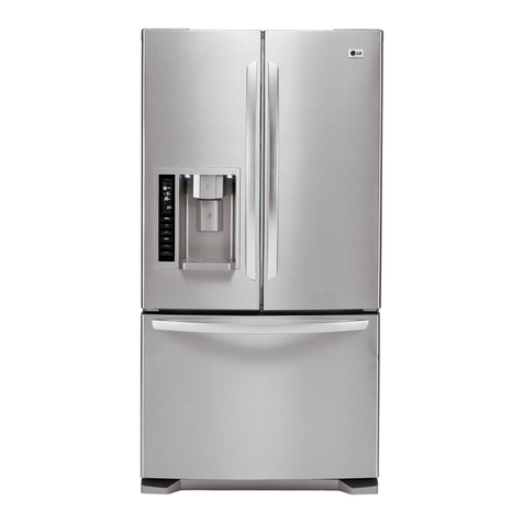 LG LFX21975ST - 20.5 Cu. Ft. Bottom Freezer... User's guide & installation instructions