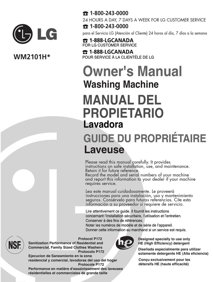 LG WM2101HW User manual
