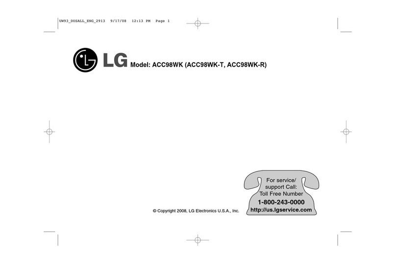 LG ACC98WK manual