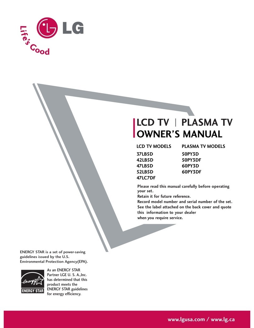 LG 50PY3DF-UJ User manual