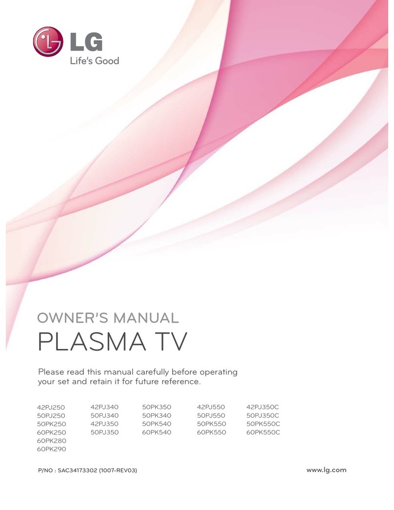 LG 60PK540 User manual