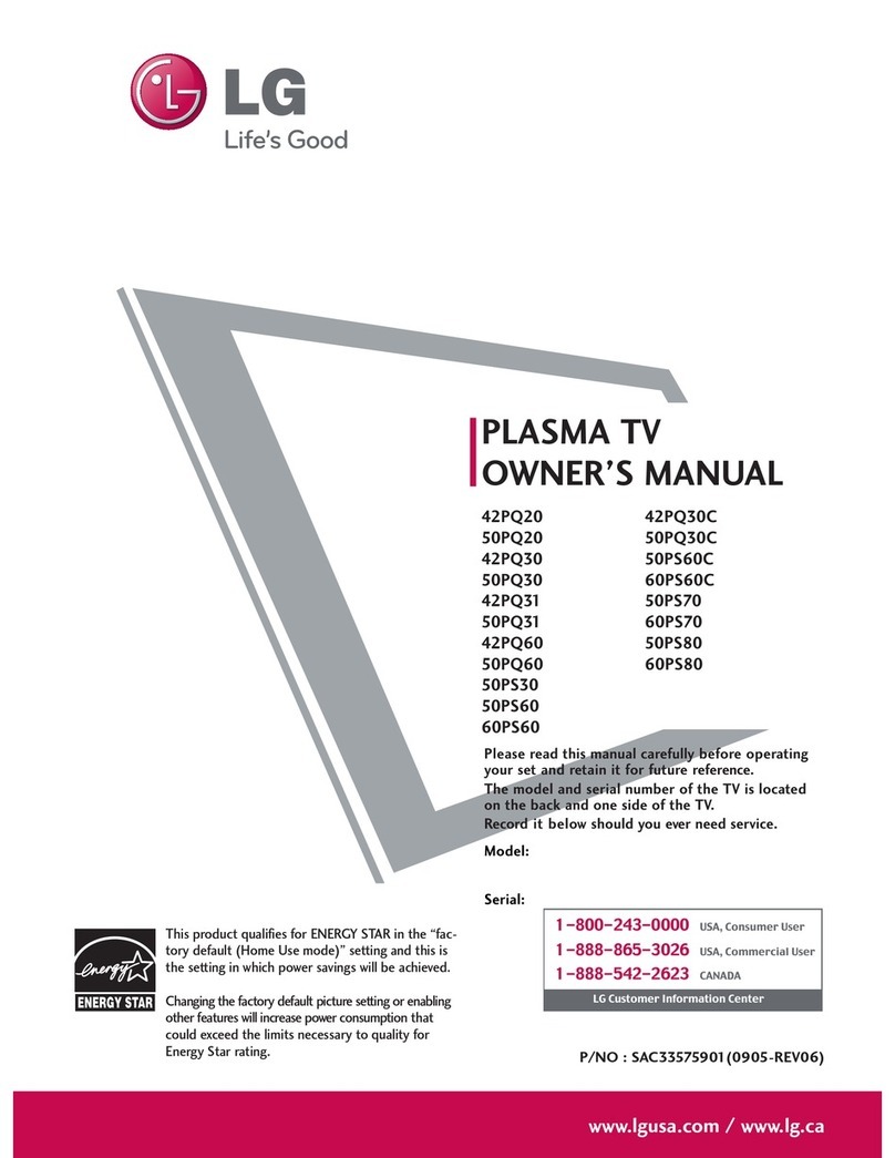 LG 42PQ30C-UA User manual