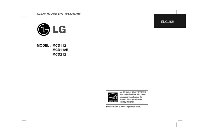 LG MCD212 user guide