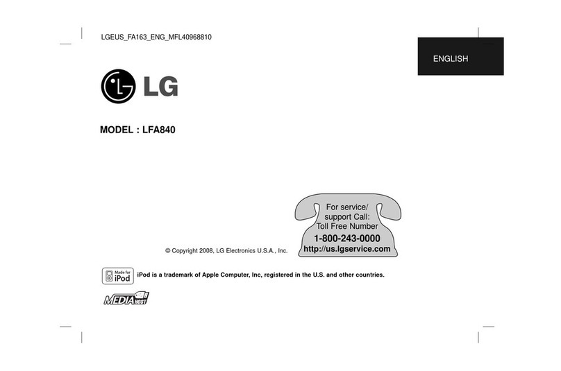 LG LFA840 user manual