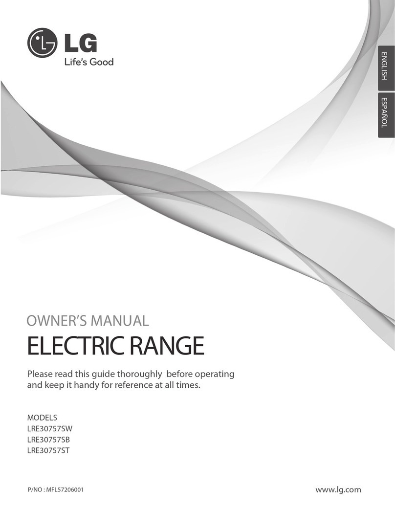 LG LRE30757SB User manual