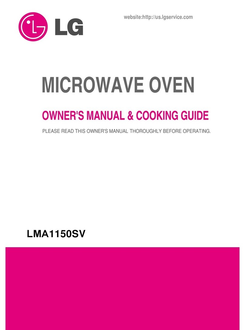 LG LMA1150SV Owner's manual & cooking guide