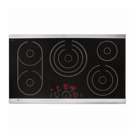 LG LCE3681ST - 36in Smoothtop Electric Cooktop 5 Steady Heat... Instruction Manual