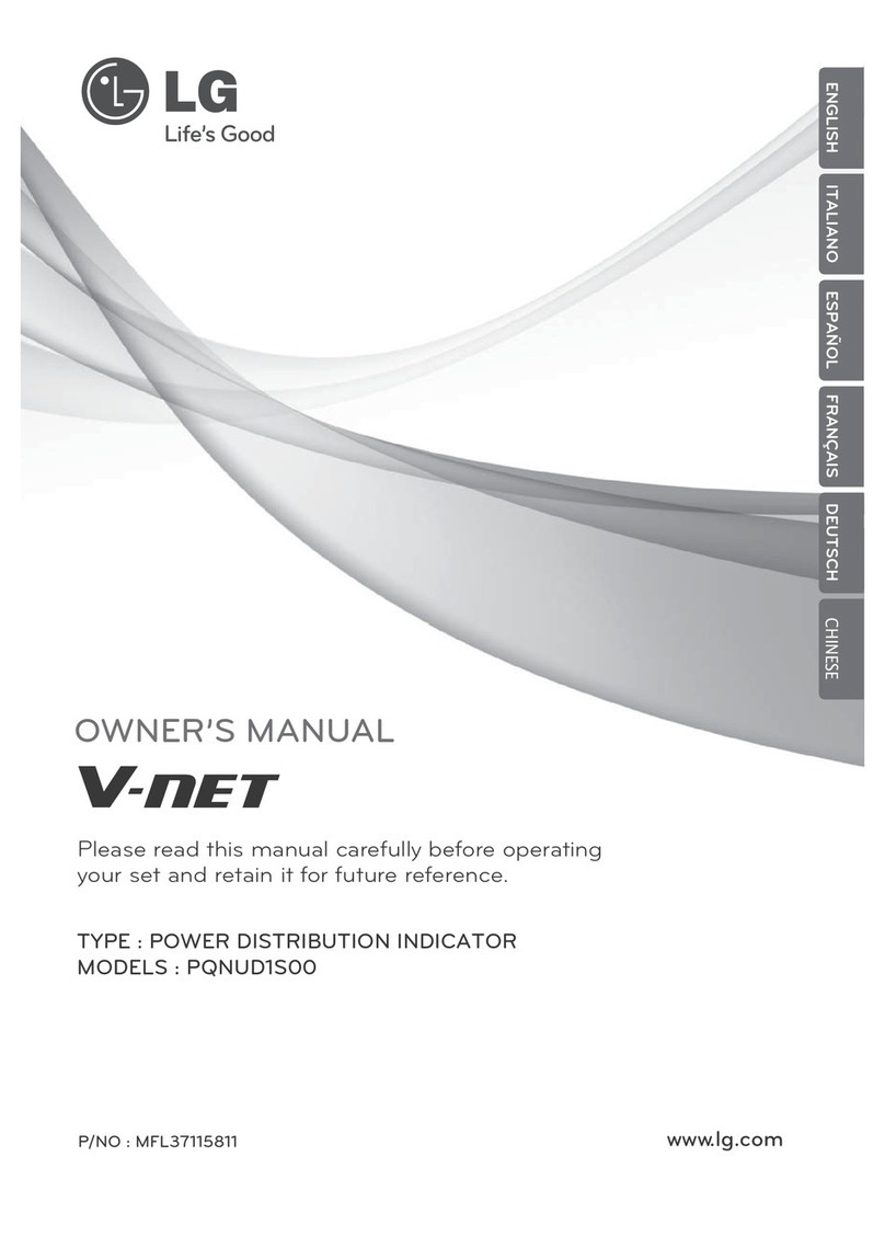 LG V-net PQNUD1S00 owner's manual LG V-net PQNUD1S00 owner's manual