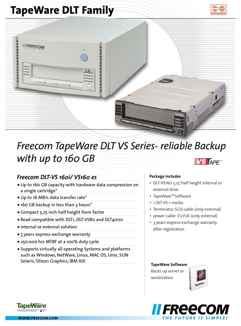 Freecom DLT-VS-160 Specifications