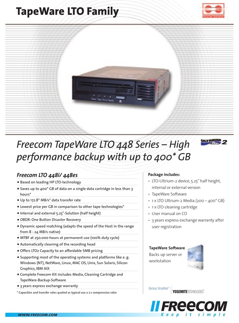 Freecom LTO 448 User manual