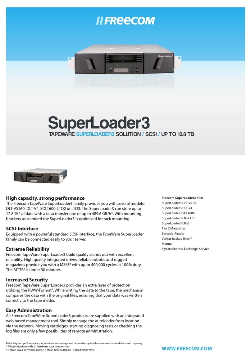 Freecom DLT-VS-160 User manual