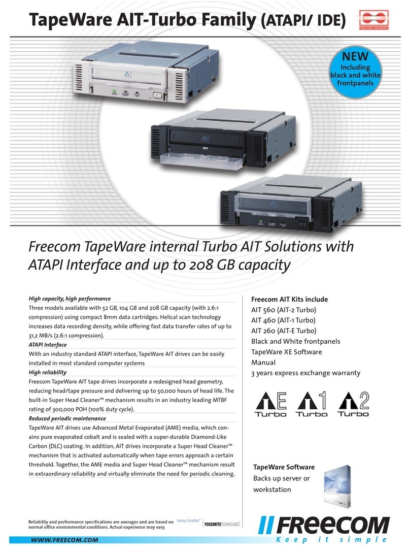Freecom FC TapeWare AIT-260i User manual