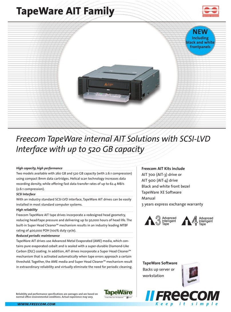 Freecom FC TapeWare AIT-700i User manual