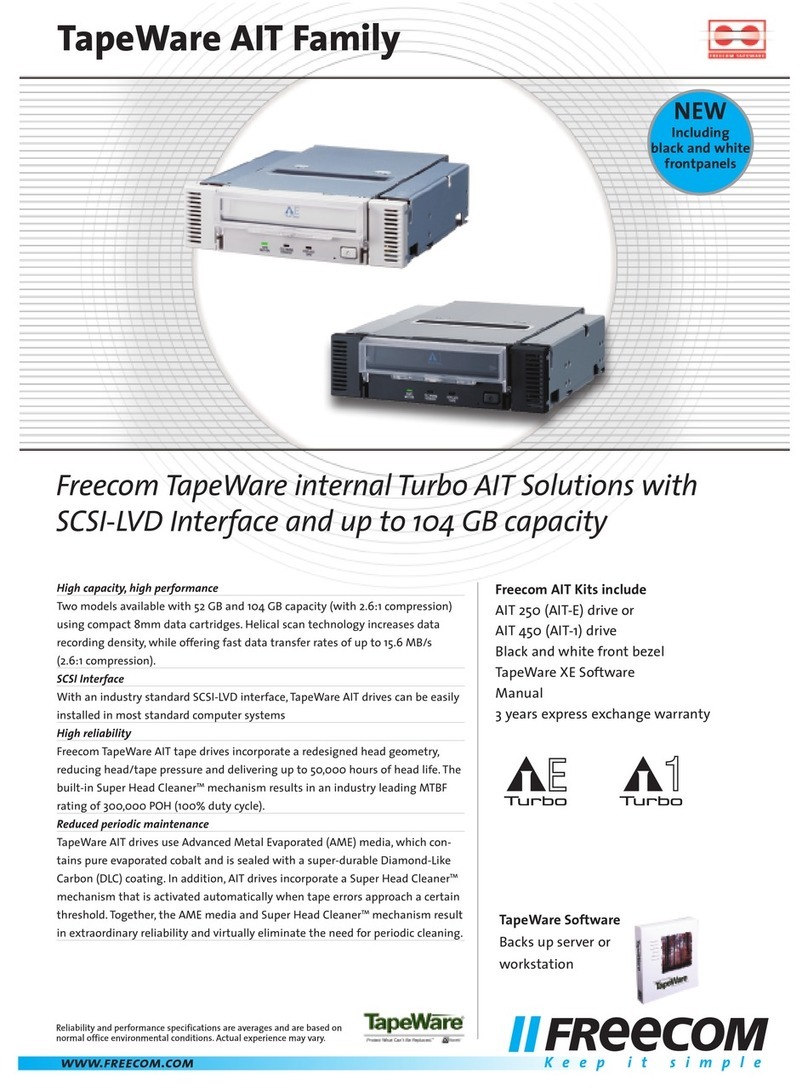 Freecom FC TapeWare AIT-250i FC User manual