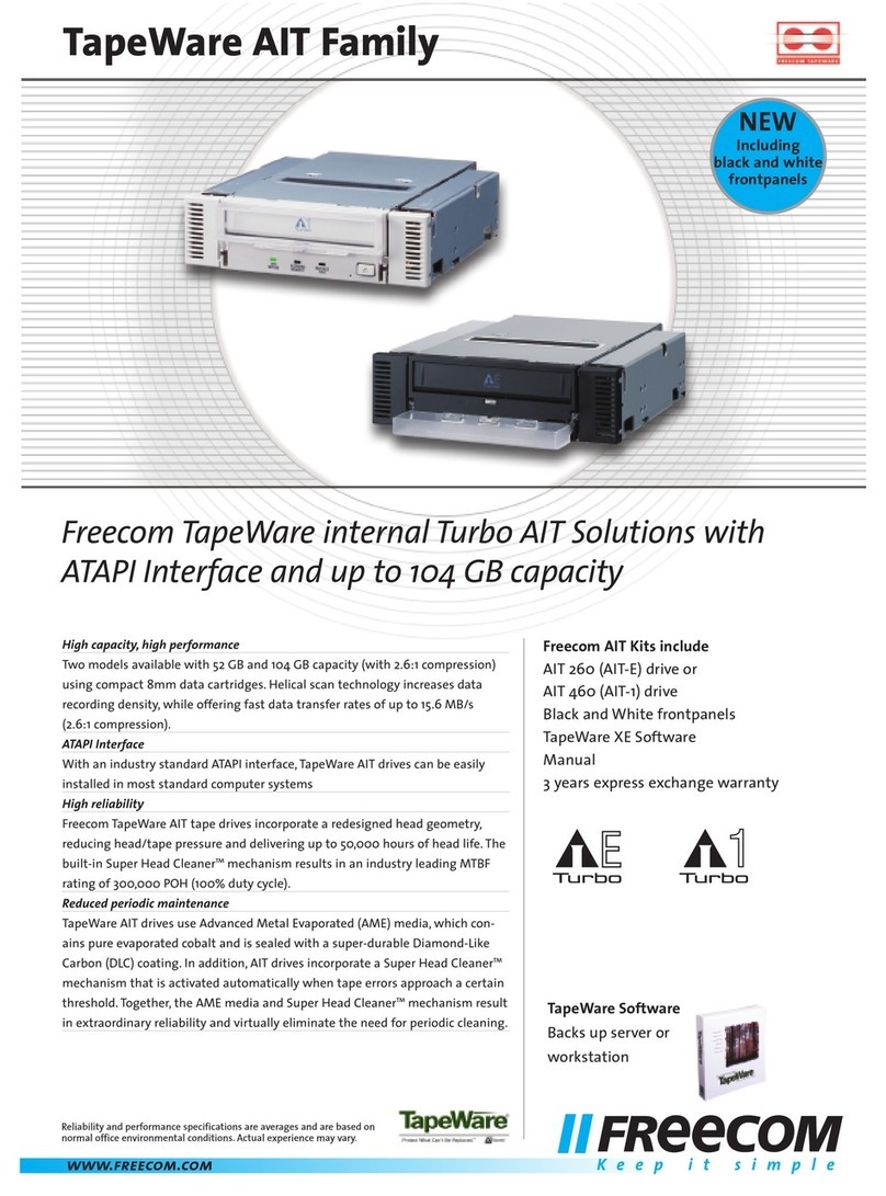 Freecom FC TapeWare AIT-260i User manual