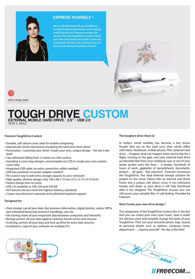 Freecom TOUGH DRIVE CUSTOM Specifications
